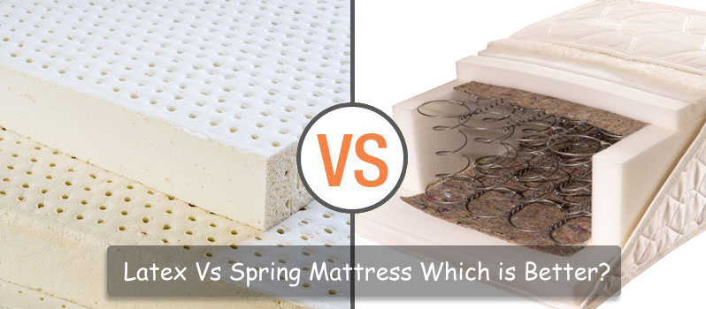 cot mattress latex vs spring