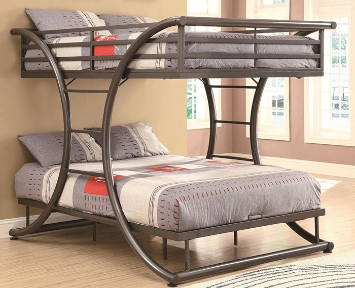 bunk beds double over double