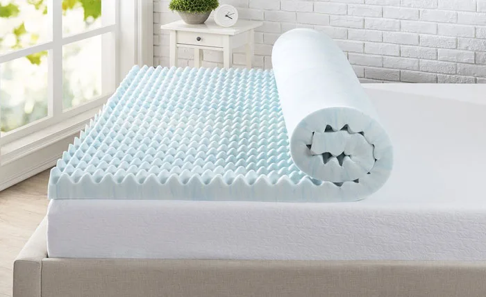 Zinus 3 Inch Swirl Gel Memory Foam Air Flow Topper