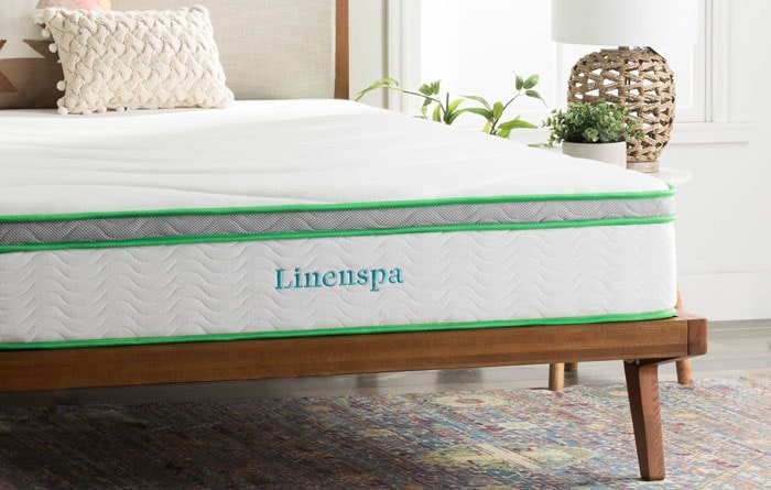 linenspa latex hybrid 10 inch queen size mattress