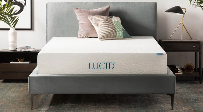 LUCID 12 Inch Gel Memory Foam Mattress