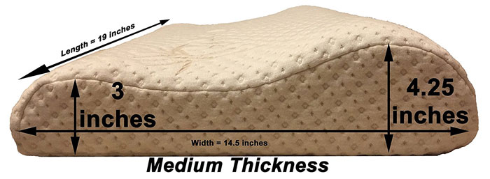 Medium Profile Memory Foam Neck Pillow