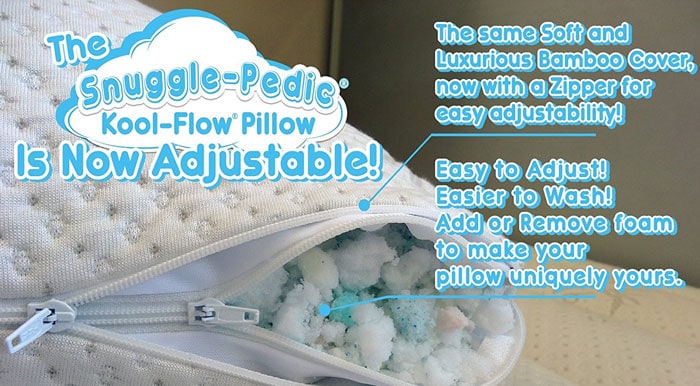 Snuggle-Pedic Ultra Luxury Bamboo Shredded Memory Foam Pillow img