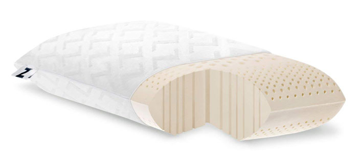 MALOUF Z 100% Natural Talalay Latex Zoned Pillow