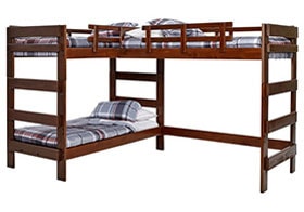 L-Shaped Bunk Bed