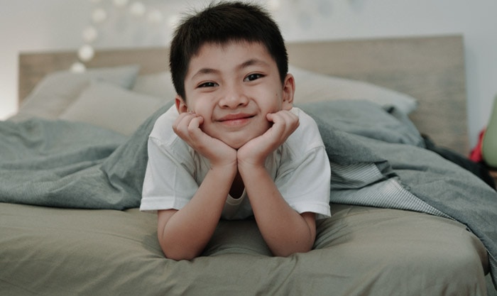 Child on Bed