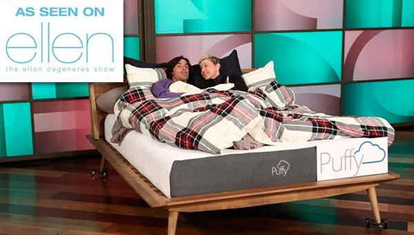 Puffy Mattress on Ellen DeGeneres Show