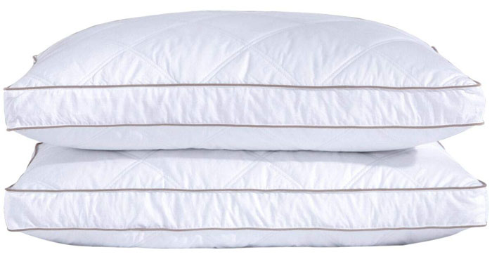 curled feather pillows