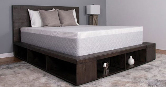 Dreamfoam Ipedic Sojourn 12”Gel Memory Foam Mattress with Bed