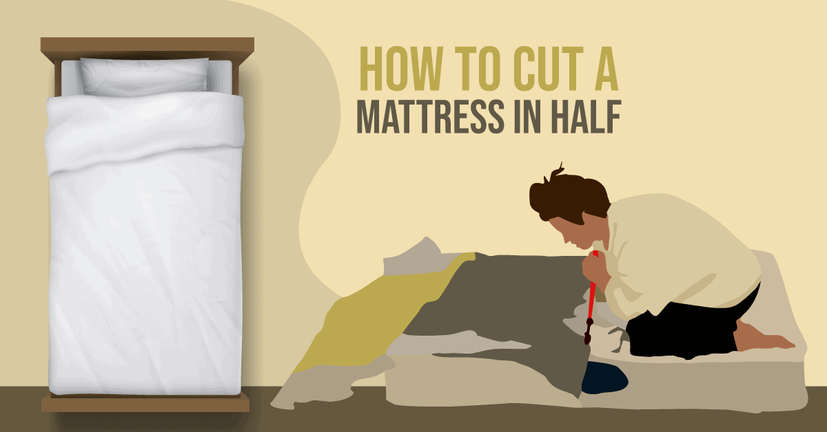 can you cut a mattress in half