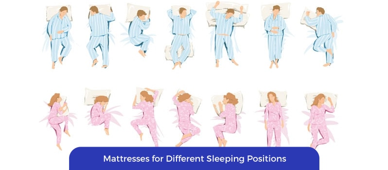 mattresses for different sleeping positions