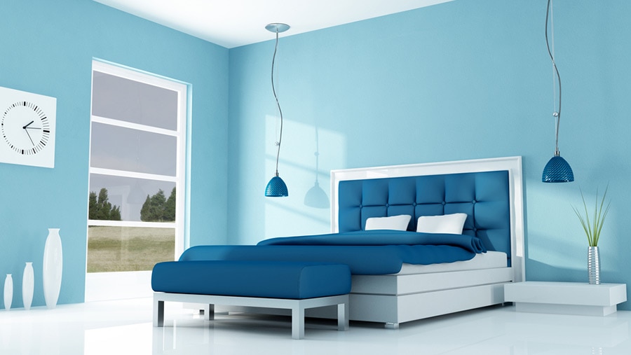 Blue Color Bedroom