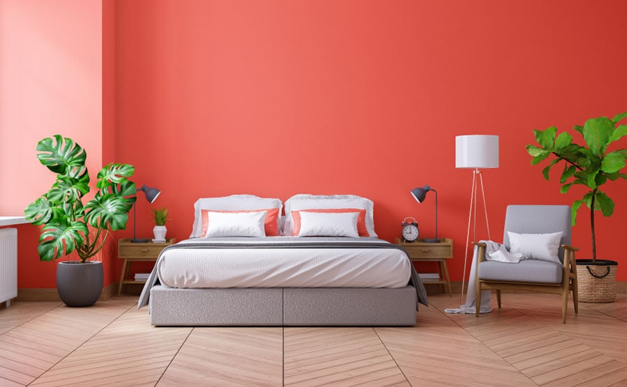 Red Color Bedroom