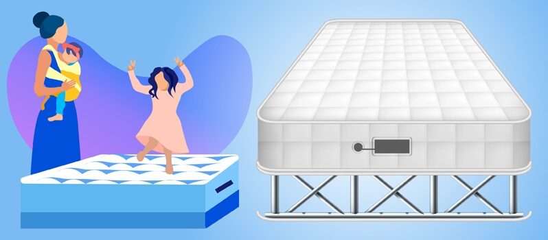 Inflatable Mattress Frames, Queen Portable Bed Frame For Air Filled Mattresses